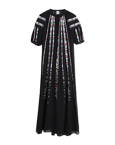 M MISSONI Long dress Black 100% Silk, Mother-of-pearl