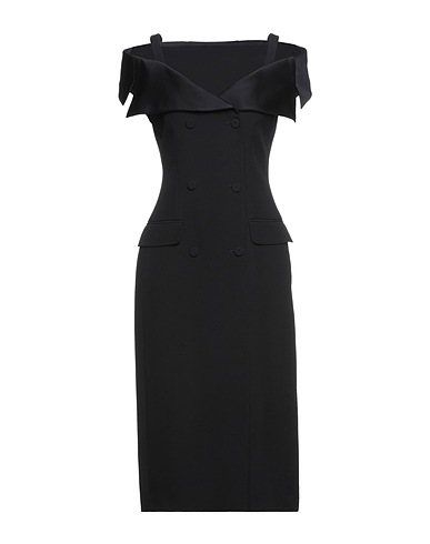 ALBERTA FERRETTI Midi dress Black 74% Acetate, 26% Viscose