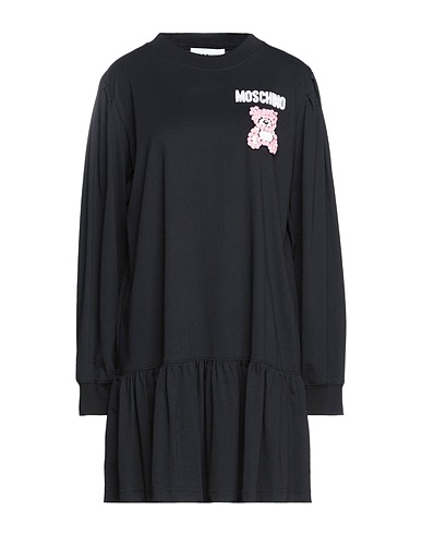 MOSCHINO プリーツドレス ブラック コットン 100%