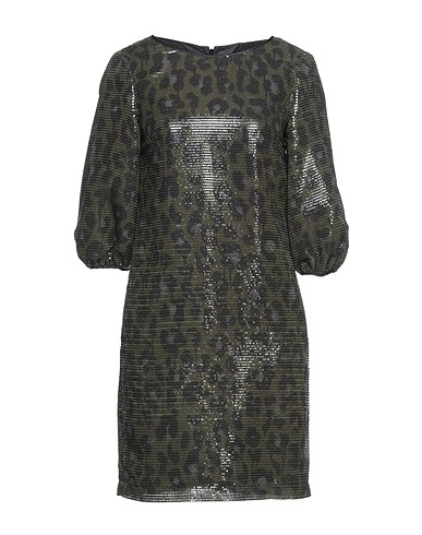 BOUTIQUE MOSCHINO Sequin dress Military green 100% Polyester