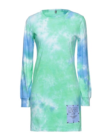 McQ Alexander McQueen Short dress Green 100% Cotton, Polyester