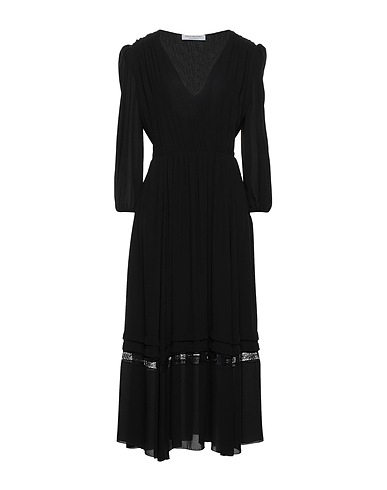 PHILOSOPHY di LORENZO SERAFINI Midi dress Black 100% Polyester