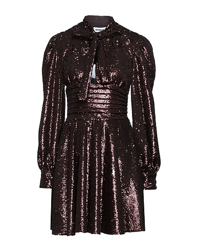 BROGNANO Vestito corto Cioccolato 100% Poliestere