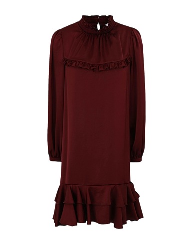 SEE BY CHLOÉ Pleated dress Burgundy 100% Polyester