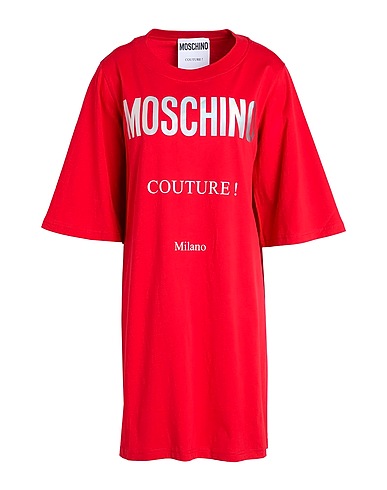 MOSCHINO Short dress Red 100% Cotton