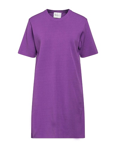 BE BLUMARINE Short dress Purple 70% Viscose, 30% Polyester