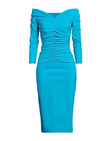 CHIARA BONI LA PETITE ROBE Vestito midi Azzurro 72% Poliammide, 28% Elastan