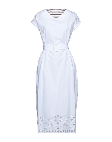 ALPHA STUDIO Vestito midi Bianco 100% Cotone