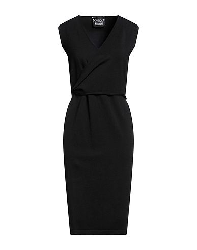BOUTIQUE MOSCHINO Midi dress Black 65% Viscose, 35% Polyamide