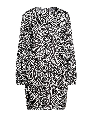 MANILA GRACE Vestito corto Bianco 97% Poliestere, 3% Elastan