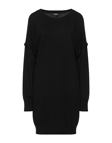 MY TWIN TWINSET Vestito corto Nero 44% Viscosa, 40% Poliammide, 13% Lana, 3% Elastan