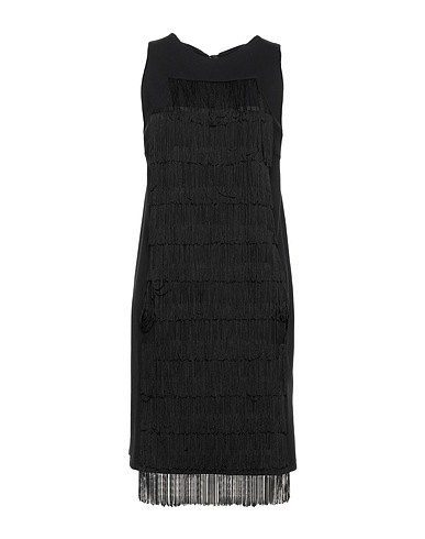 CAFèNOIR Short dress Black 68% Viscose, 27% Polyester, 5% Elastane