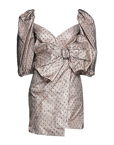 REDValentino Short dress Beige 100% Polyamide, Polyester, Metallic fiber