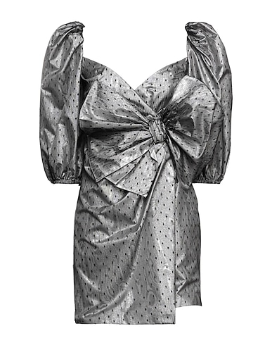 REDValentino Short dress Silver 100% Polyamide, Polyester, Metallic fiber