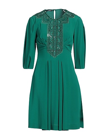 ALBERTA FERRETTI Sequin dress Green 65% Acetate, 35% Silk, Polyester, Acrylic