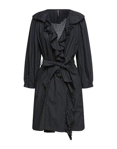 MANILA GRACE Kurzes Kleid Schwarz 100% Baumwolle