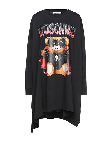 MOSCHINO Vestito corto COUTURE Nero 100% Cotone