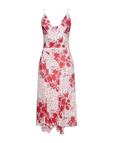 ERMANNO SCERVINO Midi dress Red 76% Silk, 24% Polyamide