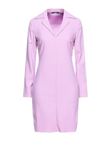 CARLA G. Short dress Lilac 79% Acetate, 18% Viscose, 3% Elastane