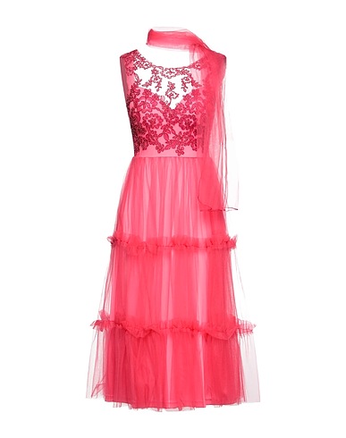NO SECRETS Midi dress Coral 100% Polyester
