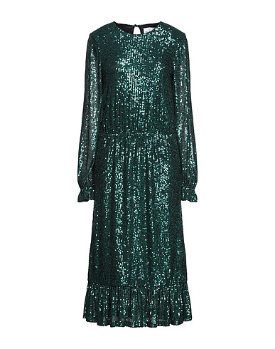 BE BLUMARINE スパンコールドレス グリーン ナイロン 100%