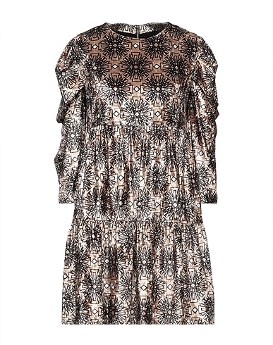 NORA BARTH Kurzes Kleid Beige 96% Polyester, 4% Elastan