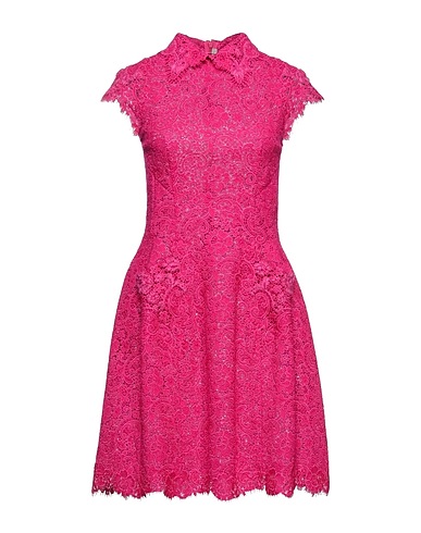 ERMANNO SCERVINO ひざ丈ワンピース フューシャ ポリエステル 38% / アクリル 33% / ウール 29% / モヘヤ / ナイロン