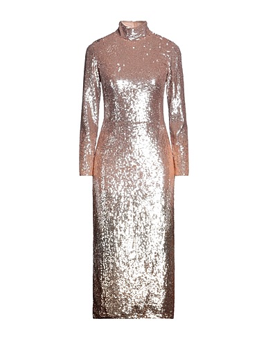 TEMPERLEY LONDON Vestito midi Cipria 72% Poliammide, 28% Elastan, Madreperla, Ottone