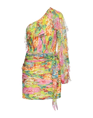 ANNA MOLINARI BLUMARINE One-shoulder dress Light green 100% Polyamide, Polyester, Polyurethane