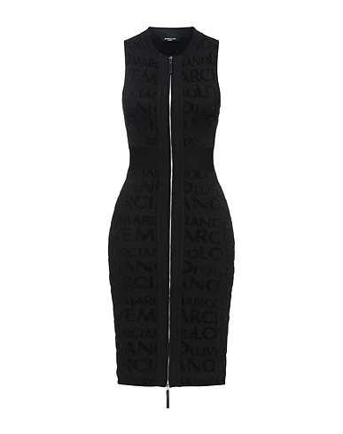 MARCIANO by GUESS Midi dress Black 72% Polyester, 28% Viscose