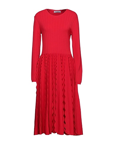 VALENTINO GARAVANI Midi dress Red 83% Viscose, 17% Polyester