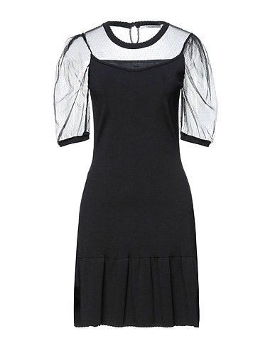 GAUDÌ Short dress Black 100% Polyester, Viscose, Polyamide