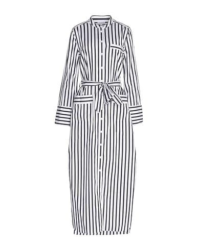 EQUIPMENT Vestido camisero Blanco 100% Algodón