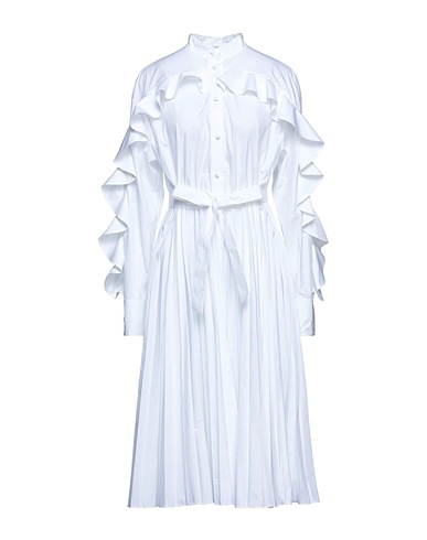VALENTINO GARAVANI Midi dress White 75% Cotton, 25% Polyester, Polyamide