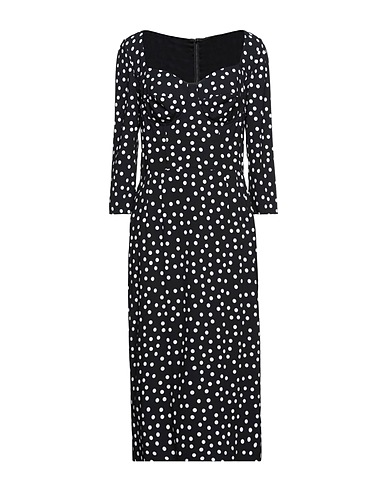 DOLCE&GABBANA Midi dress Black 97% Viscose, 3% Elastane