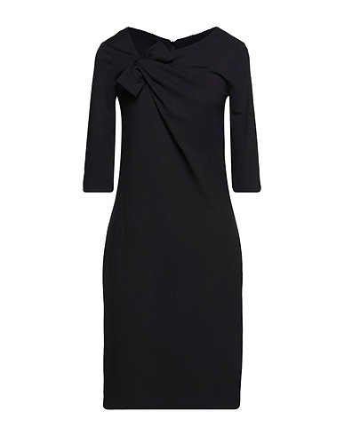 RENETTE KURRAS Midi-Kleid Schwarz 65% Viskose, 30% Polyamid, 5% Elastan