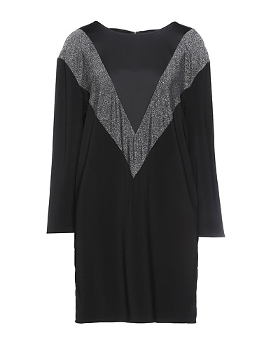 LIU •JO Short dress Black 95% Polyester, 5% Elastane, Polyamide