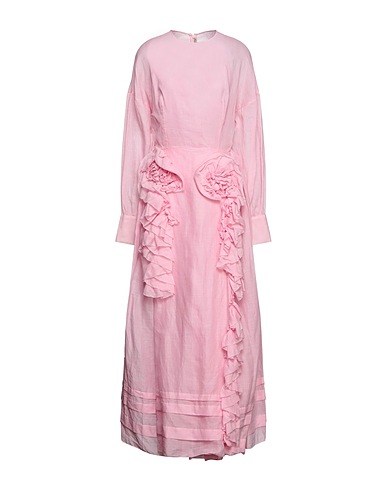 ERMANNO SCERVINO Long dress Pink 100% Ramie