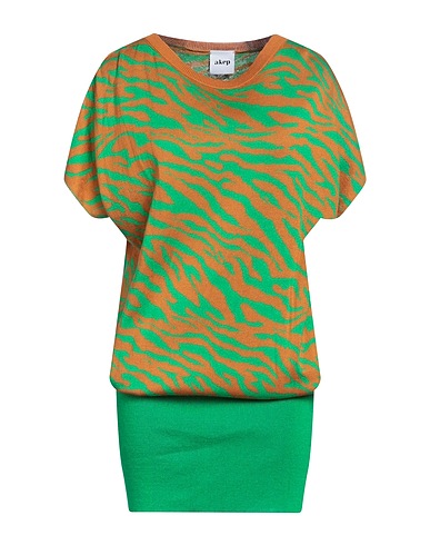 AKEP Robe courte Vert 100% Coton