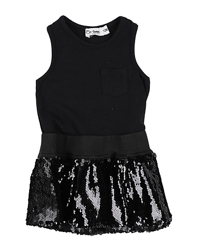 SO TWEE by MISS GRANT Babykleid Schwarz 95% Baumwolle, 5% Elastan, Polyester