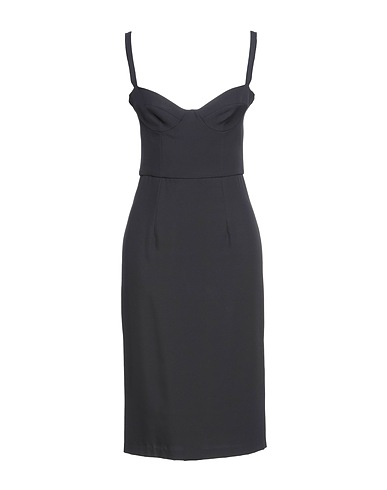 1-ONE Sheath dress Black 95% Polyester, 5% Elastane