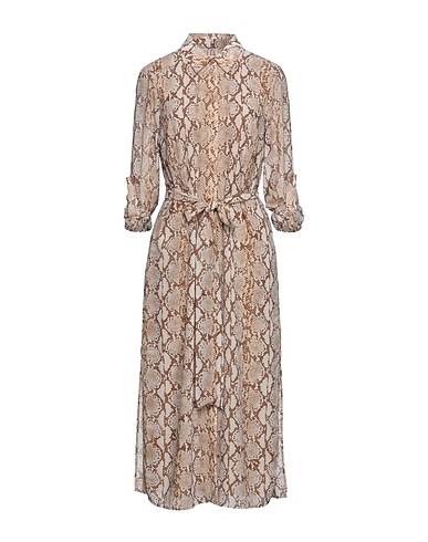 MICHAEL MICHAEL KORS Vestito chemisier Beige 100% Poliestere