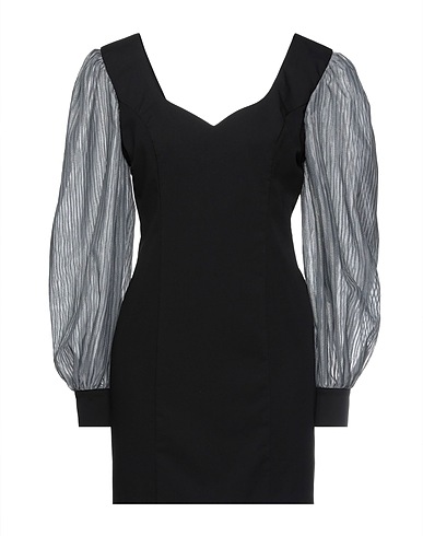 JIJIL Sheath dress Black 75% Polyester, 20% Viscose, 5% Elastane