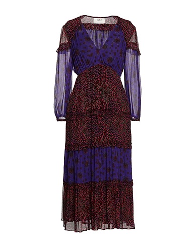 BA&SH Midi dress Purple 100% Viscose