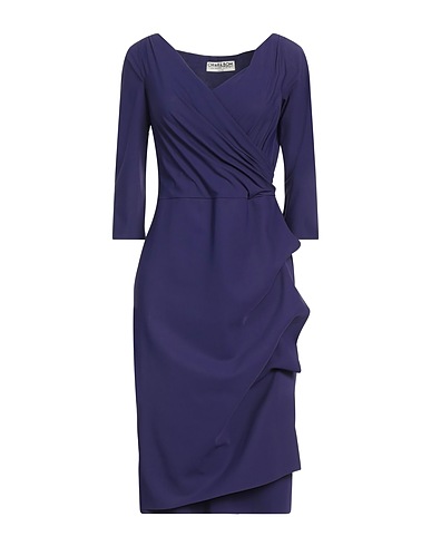 CHIARA BONI LA PETITE ROBE Vestito midi Viola scuro 72% Poliammide, 28% Elastan