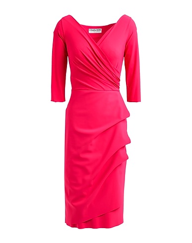 CHIARA BONI LA PETITE ROBE Midi dress Fuchsia 72% Polyamide, 28% Elastane