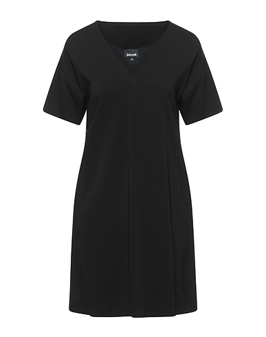 JUST CAVALLI Short dress Black 97% Viscose, 3% Elastane