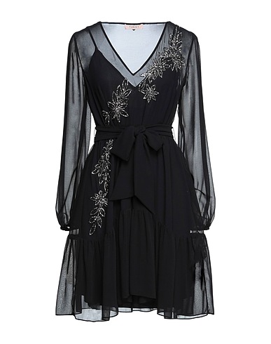 TWINSET Short dress Black 100% Polyester