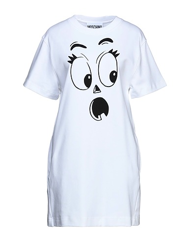 MOSCHINO Short dress COUTURE White 100% Cotton