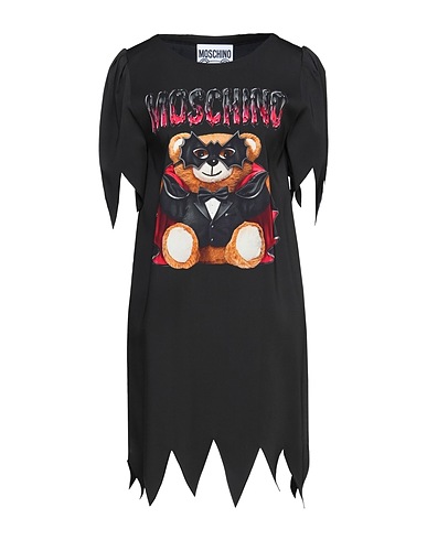 MOSCHINO Vestito corto Nero 98% Viscosa, 2% Elastan